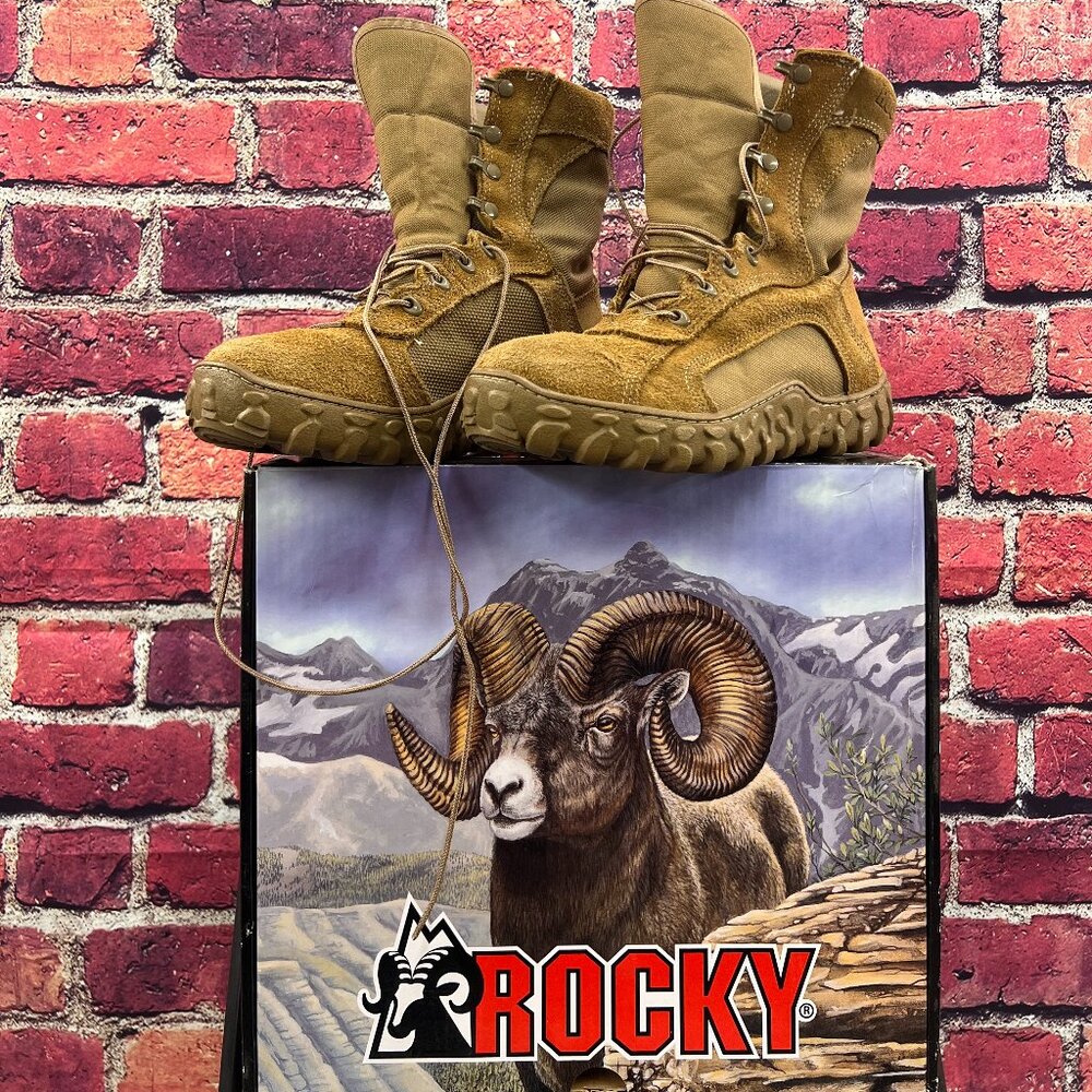 Rocky S2V Waterproof 400G Insulated Military Boot Tan, Size 9,5 - Made in USA